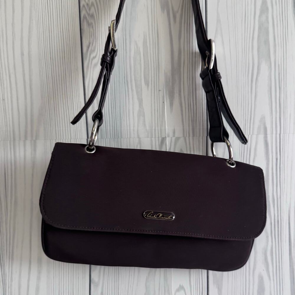 Carlos d’santi Y2K Purse Vintage Brown Nylon Shoulder Bag Small Vintage 2000’s